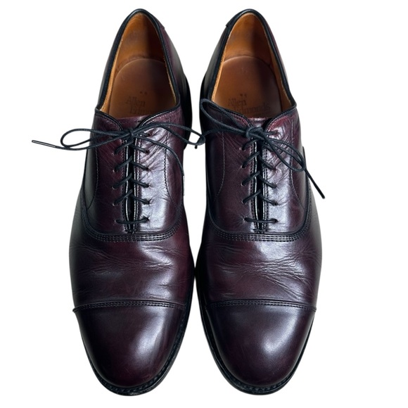 Allen Edmonds Park Avenue Cap-toe Leather Oxford Dress Shoe. Size 10D. Burgundy - Picture 4 of 11